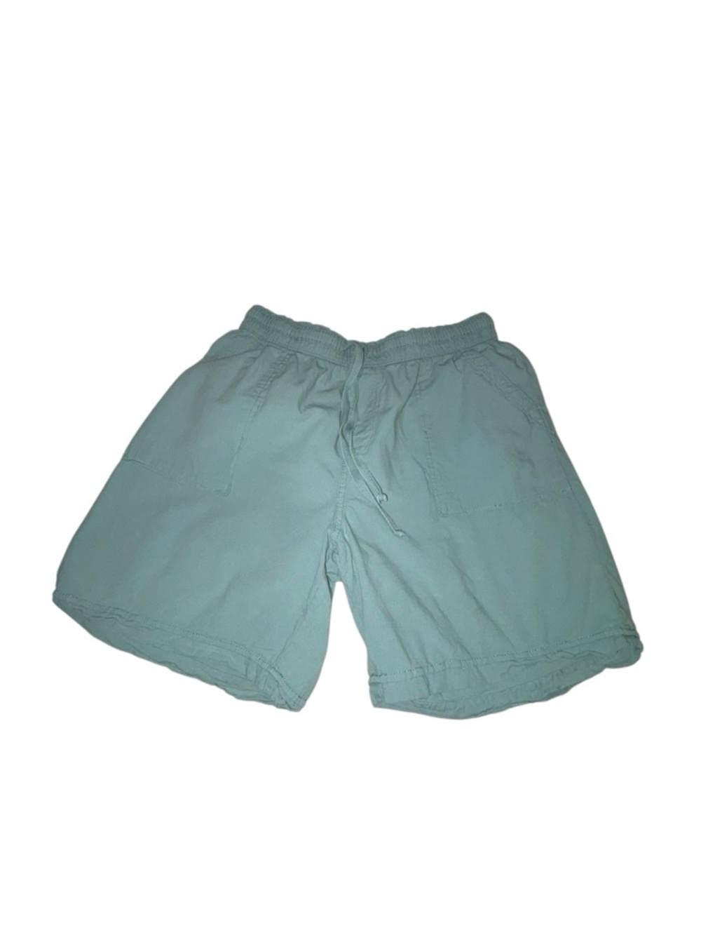 Gloria Vanderbilt Women’s Aqua Blue Drawstring Lounge Shorts Size Medium